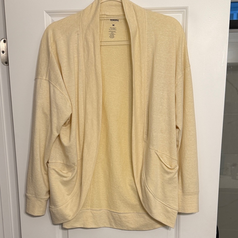 Sonoma Women's Light Cream Cardigan